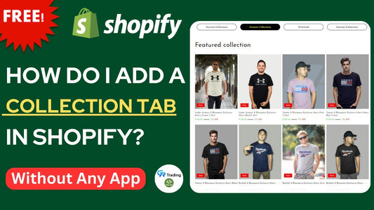 Shopify Collection Tabs Interface for a Clean Homepage Layout
