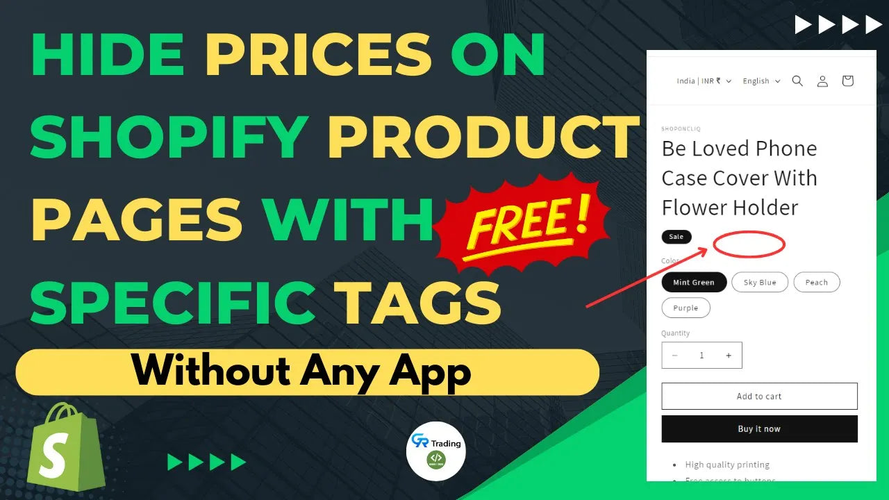 How to Hide Prices for Tagged Products in Shopify StepbyStep Guide