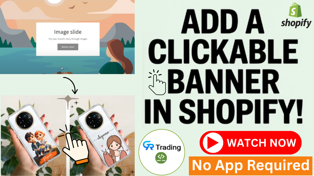 How to Make a Clickable Banner in Shopify – GR Trading | Shopify ...