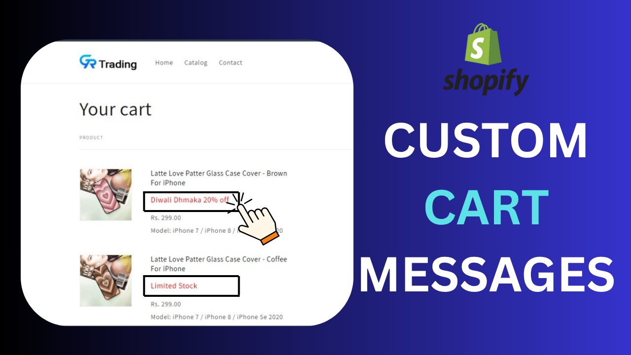 Custom Messages How to Display Custom Messages in the Cart for Specific Products on Sh ...