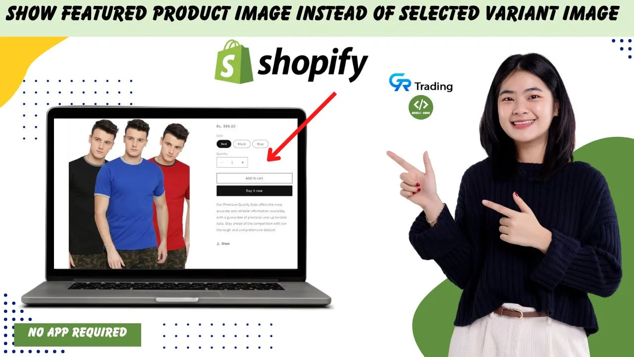 Show Featured Product Image Instead Of Selected Variant Image in Shopify